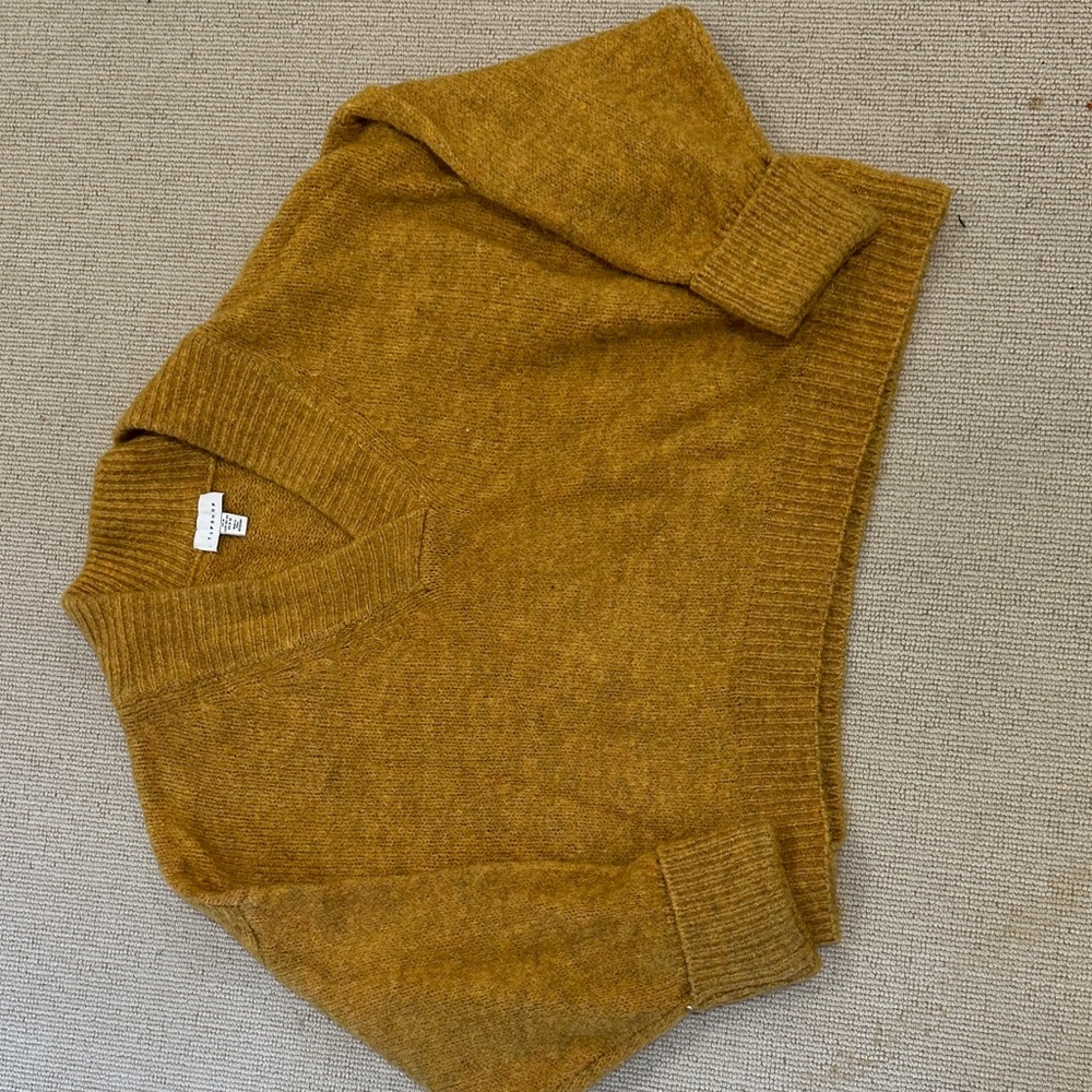 Top shop cozy  Mustard Sweater sz 8-10